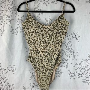 Summersalt One Piece Leopard Print Swimsuit Size 8